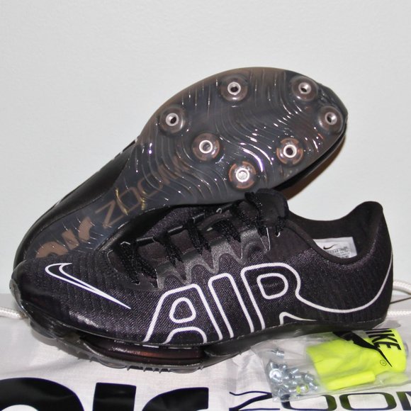 Nike Air Zoom Maxfly More Uptempo Track Spikes Mens 4.5 Womens 6 Black - Picture 1 of 9
